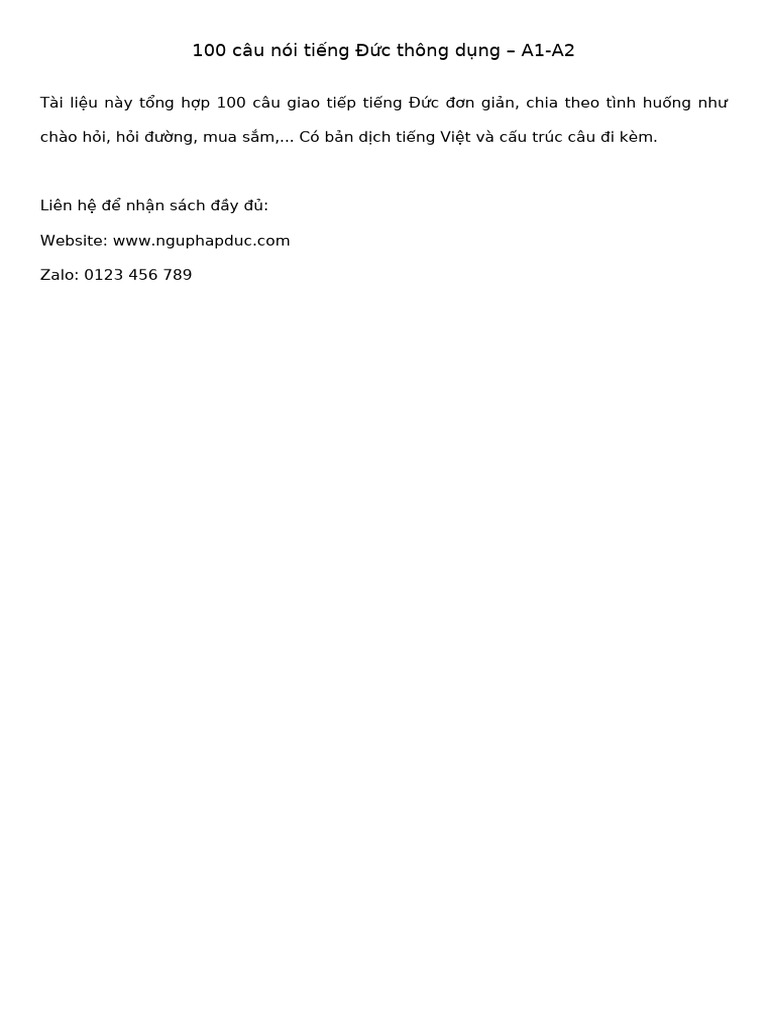 Tai Lieu 1 | PDF