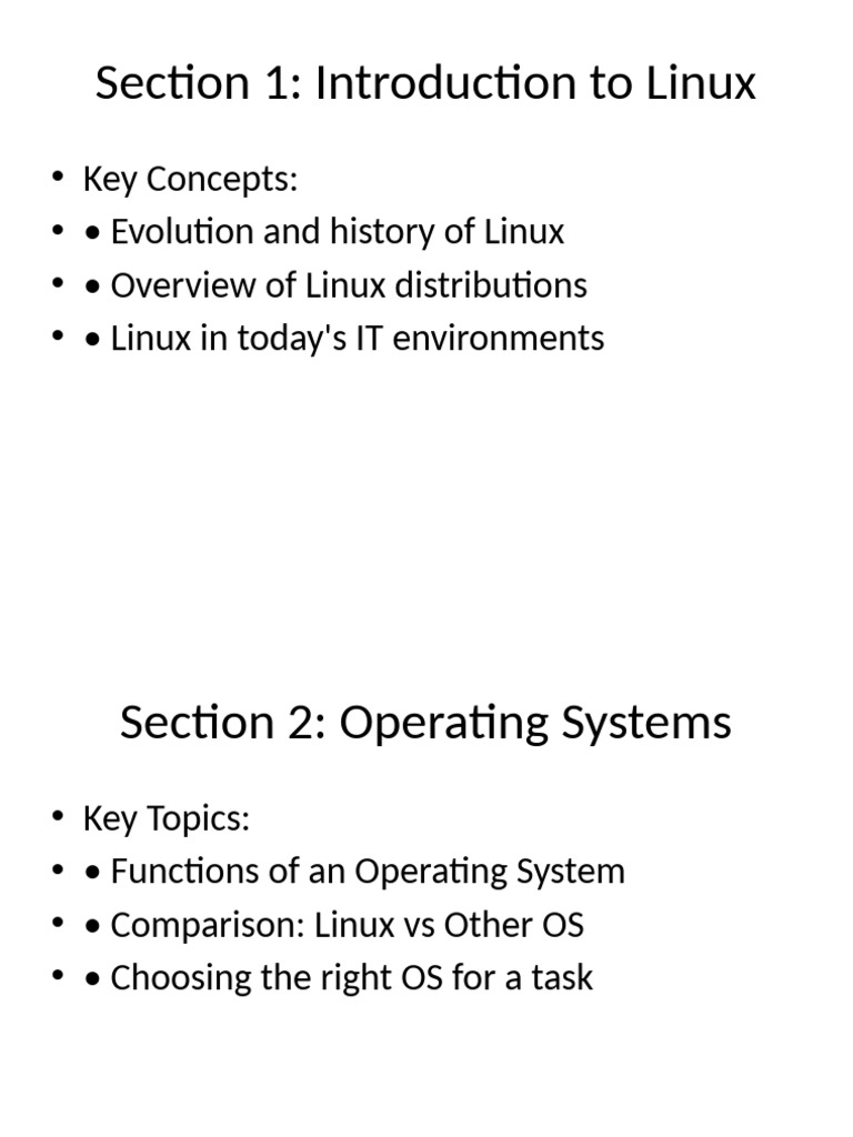 Linux Essentials Sections 1 To 4 | PDF