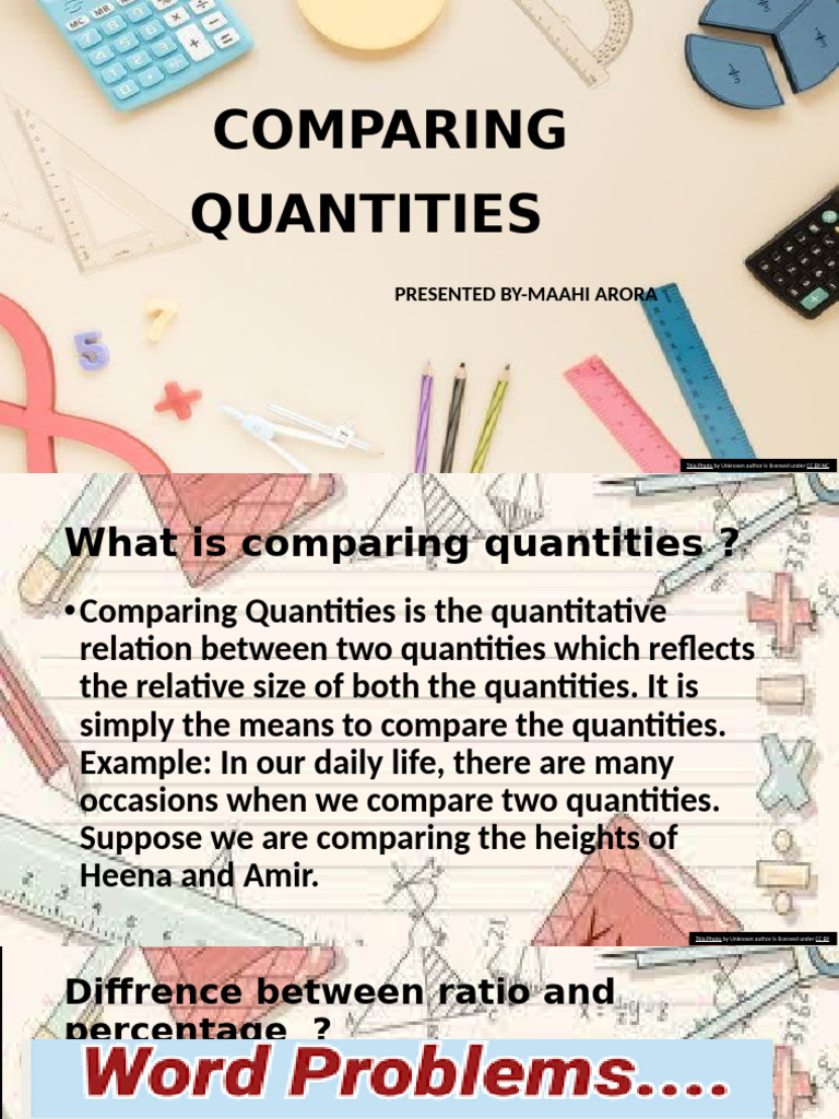Comparin Quantities | PDF