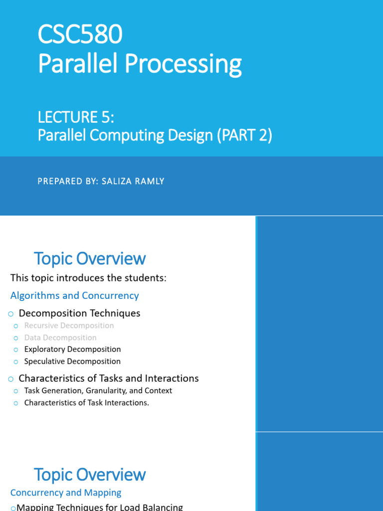 LECTURE 5 - Parallel Computing Design (PART 2) | PDF | Matrix ...