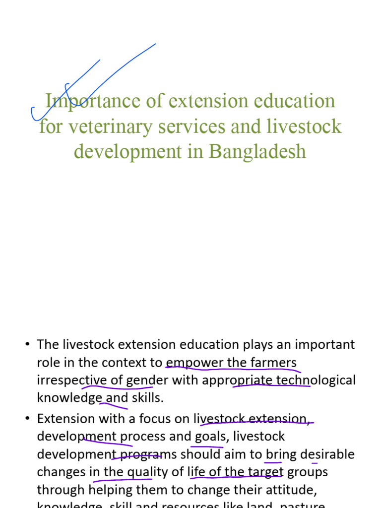 Role of Extension Education in Livestock | PDF