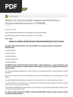 Lidiane_Coutinho-Modulo_VII-_Exercicios-ESAF-__Poderes_Administrativos_e_Processo_Administrativo(Lei_no_9784_99).