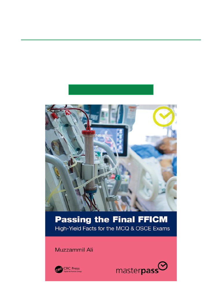 High Yield FFICM Exam Facts | PDF | Heart | Medical Specialties