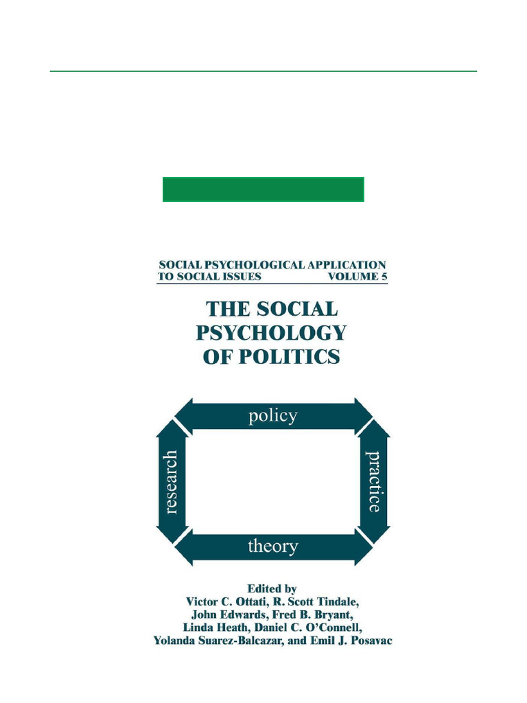 Social Psychology in Politics Explained | PDF | Attitude (Psychology ...