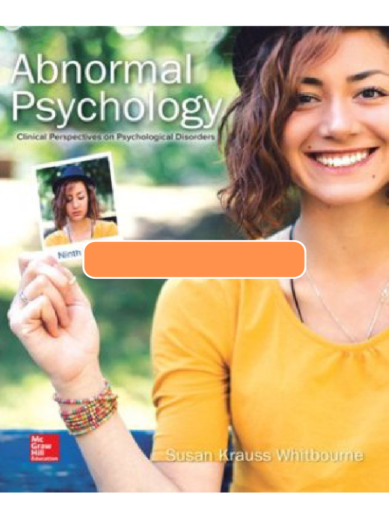 Testbank for Abnormal Psychology Clinical Perspectives on Psychological ...