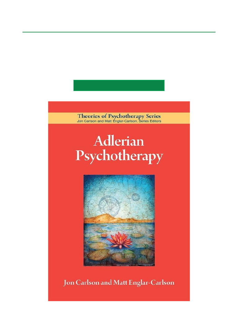 Adlerian Psychotherapy Overview Guide | PDF | Psychotherapy | Psychology