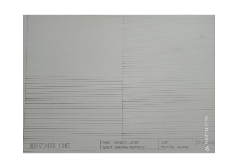 Horizontal Lines Using Scale and Set Square | PDF