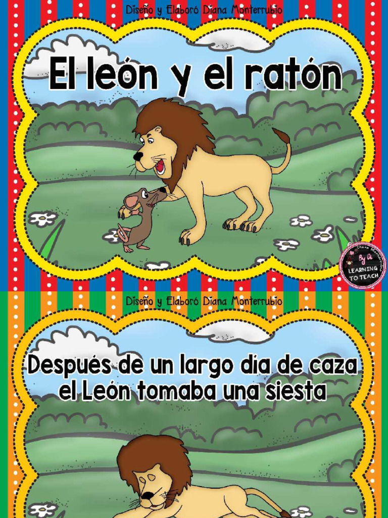 El Leon y El Raton Solo Imagenes | PDF