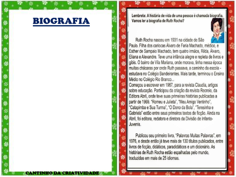 Biografia Infantil Criativa | PDF