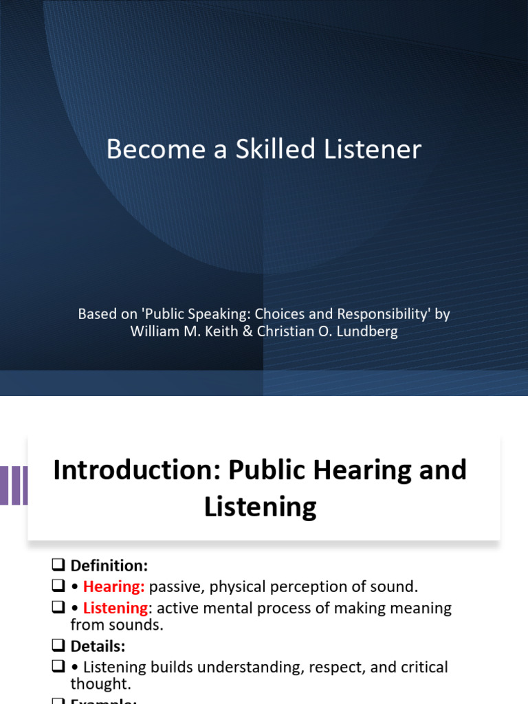 Mastering Active Listening Skills | PDF | Thought | Cognition