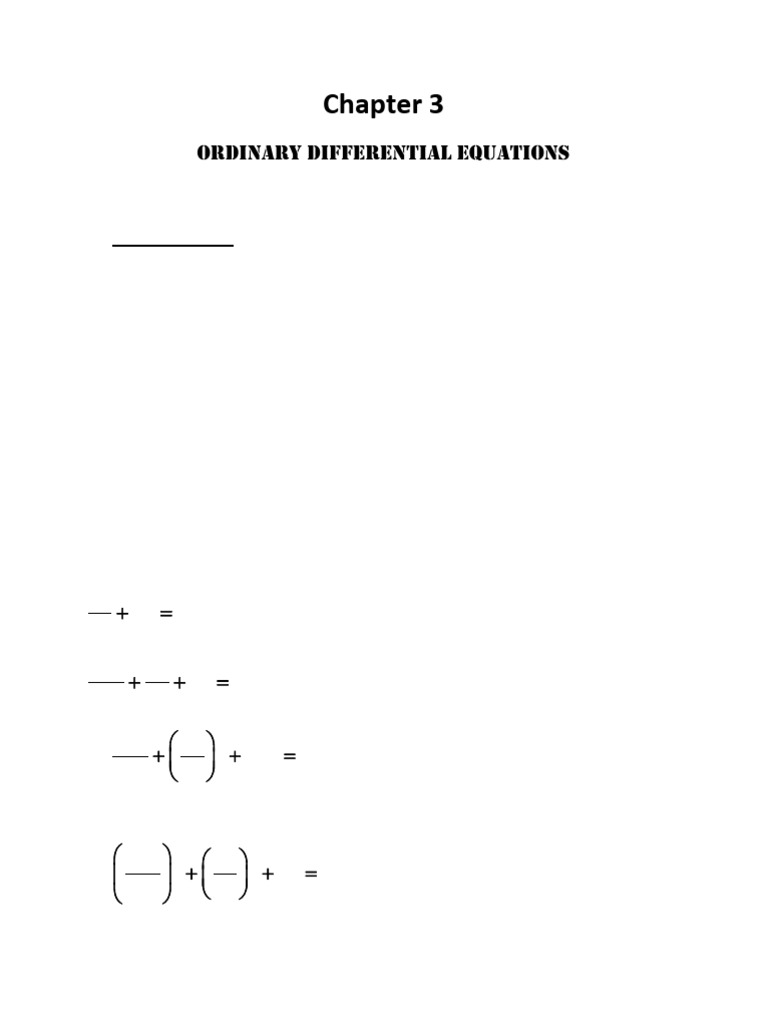 06 Ordinary Differential Equations | PDF | Boundary Value Problem ...