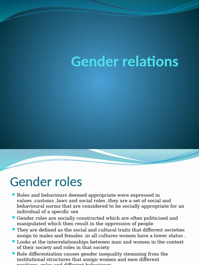 Understanding Gender Roles and Inequality | PDF | Gender Studies | Gender