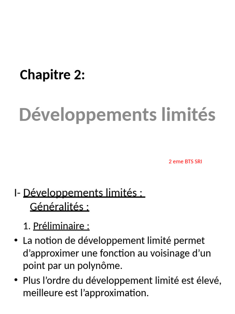 Développement Limité et Tangente | PDF | Tangente (géométrie) | Courbe