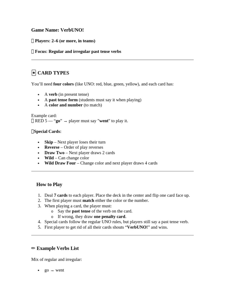 Game Name | PDF