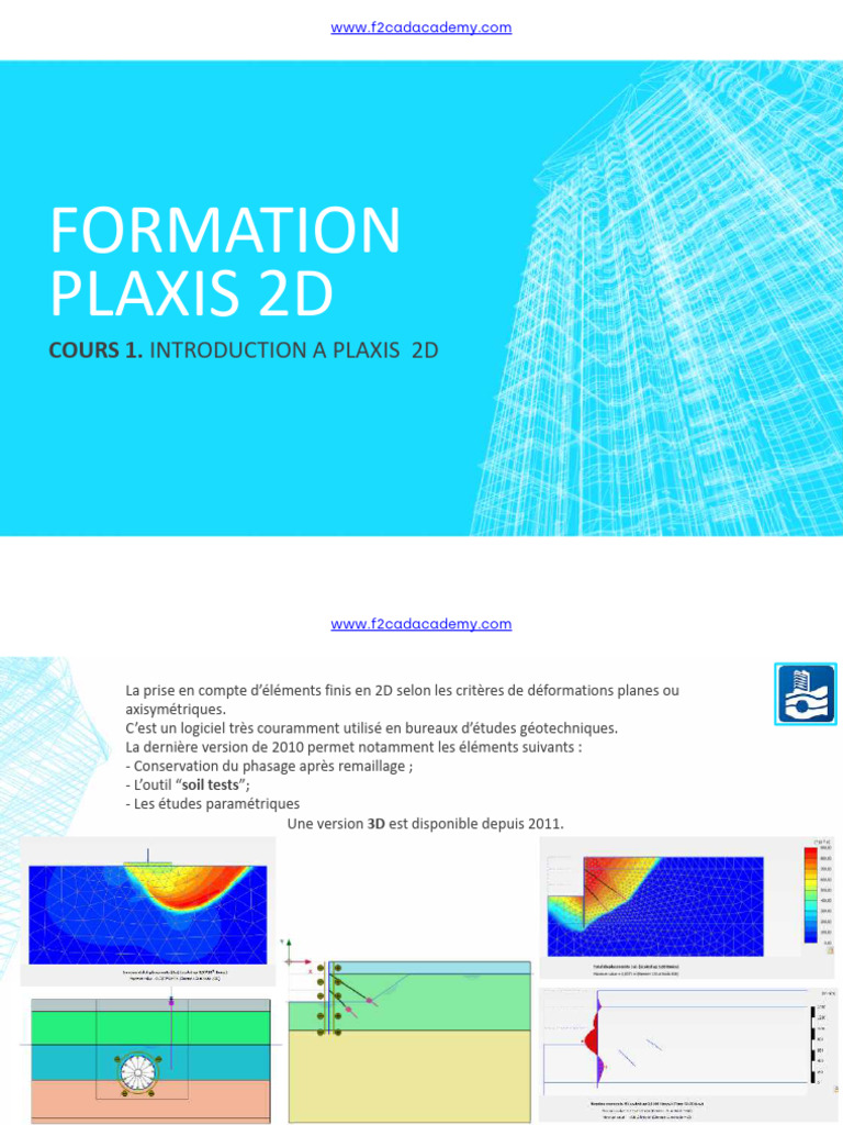 Introduction à PLAXIS 2D en Géotechnique | PDF | Pression | Génie ...