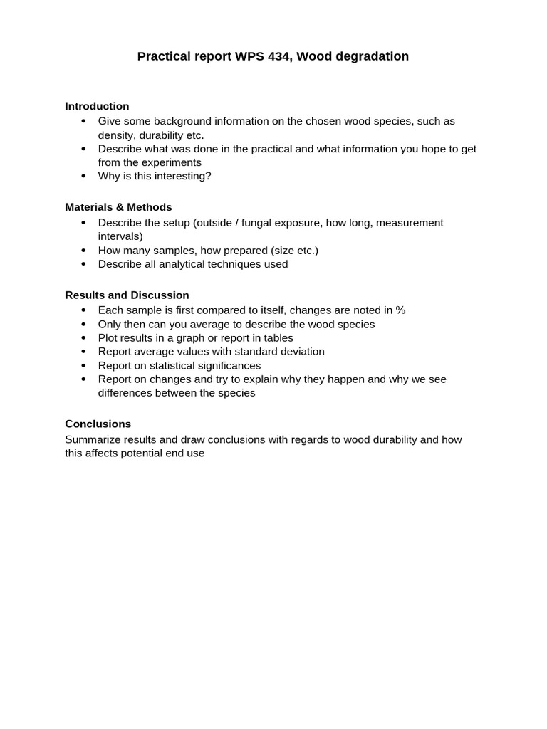 Practical Report Guidelines | PDF