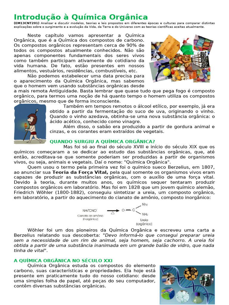Introdução à Química Orgânica | PDF | Química Orgânica | Química
