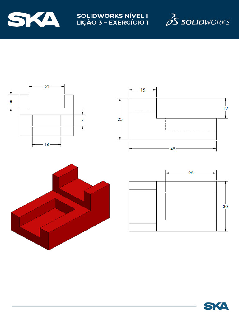 Solidworks N1 - L3 - Ex 1 | PDF