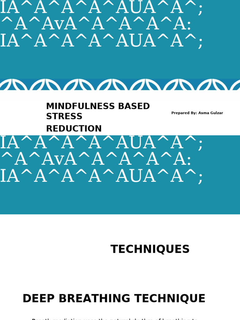 Mindfulness Based Stress Reduction 5 | PDF | Mindfulness | Art Therapy
