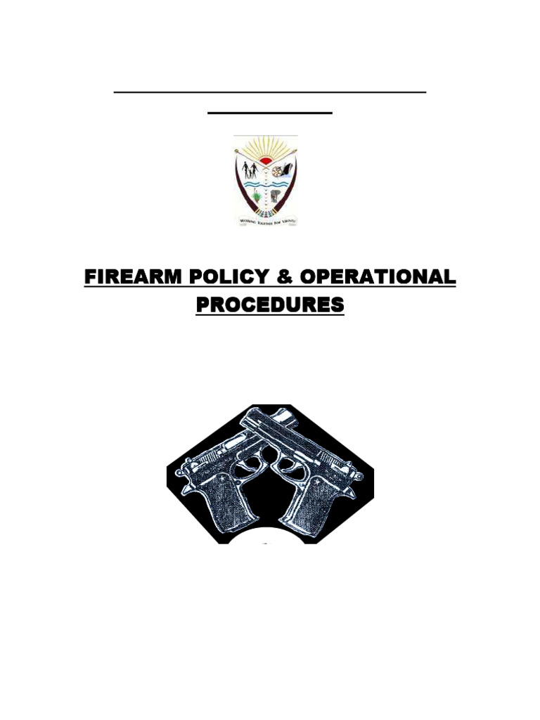 VnspA - Firearm Policy and Operational Procedures | PDF | Magazine ...