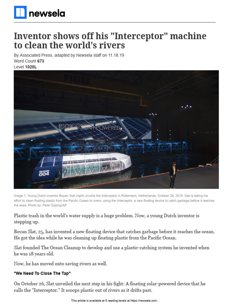 Dutch Plastic Interceptor 2000001256 Article - Only | PDF