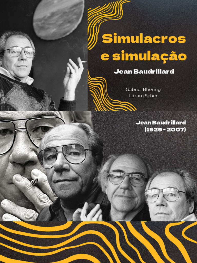 Simulacros e Simulação - Baudrillard | PDF | Memória | Informação