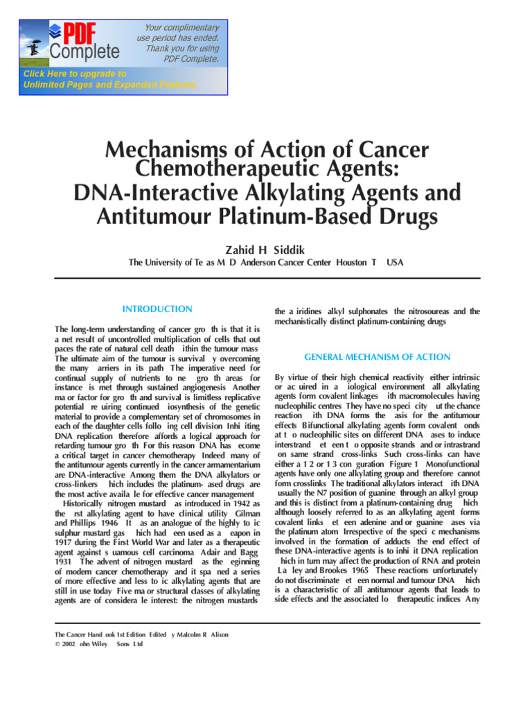Drugs Used in Cancer | PDF