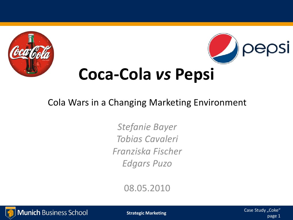 Coca-Cola vs Pepsi: Market Strategies | PDF | Pepsi Co | Coca Cola