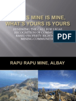 Community-based Property Rights as Applied to the Mining