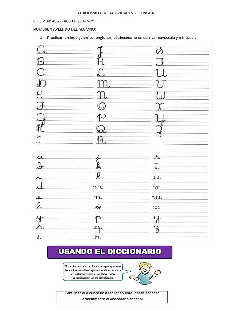 Actividades de Lengua para E.P.E.P. 496 | PDF | Lingüística