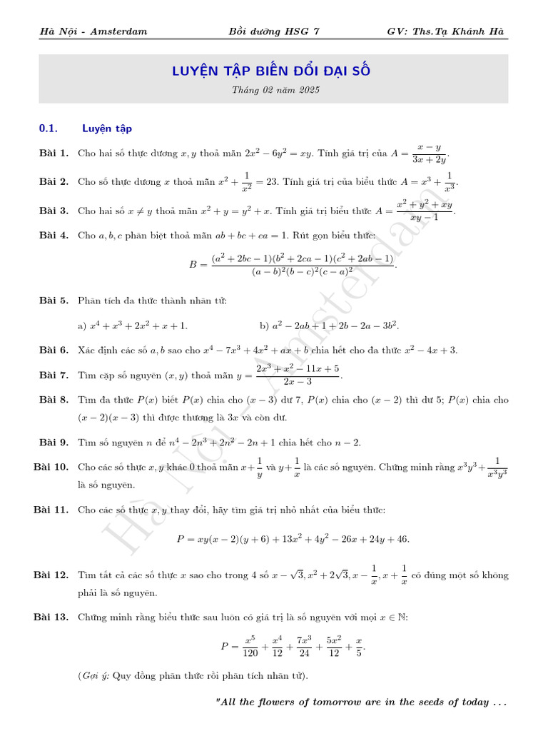 L P TC7.0 Ngày 10-02 | PDF