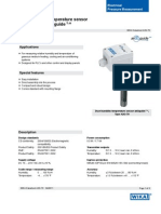 Testequipmentshop.com Air2Guide Duct Humidity Temperature Sensor TES A2G 70 Data Sheet