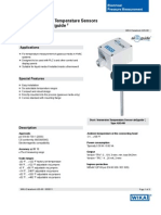 Testequipmentshop.com Air2Guide Duct Immersion Temperature Sensor TES A2G 60 Data Sheet