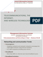 Chapter 7: Telecommunications, The Internet, and Wireless Technology