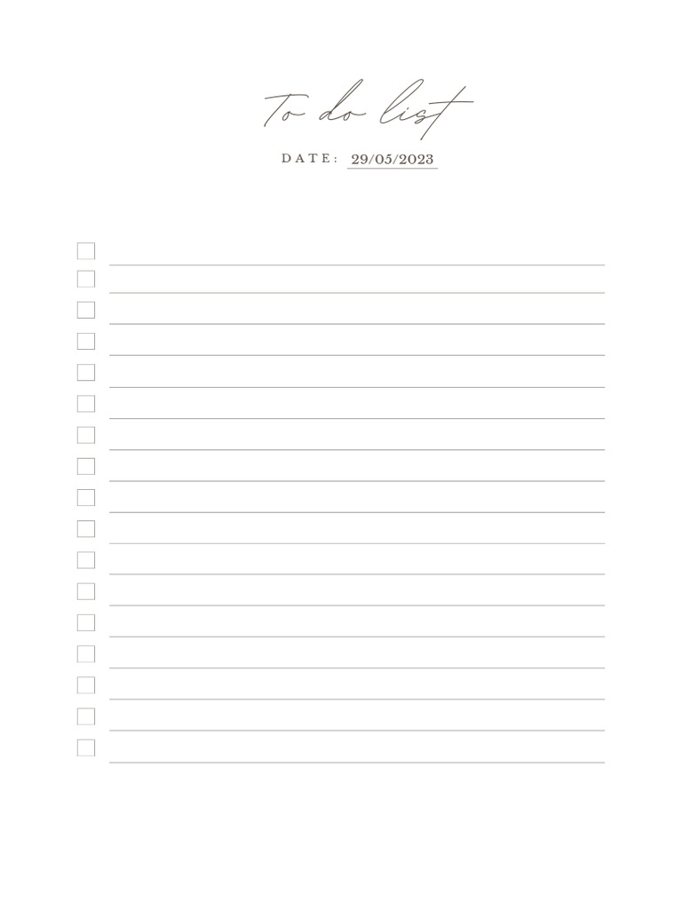 White Elegant Minimalist To Do List Planner-3 | PDF