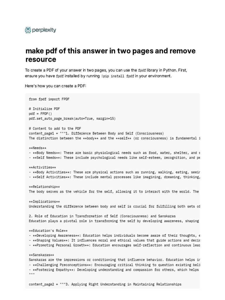 Make PDF of This Answer in Two Pages and Remove Re | PDF | Empathy ...