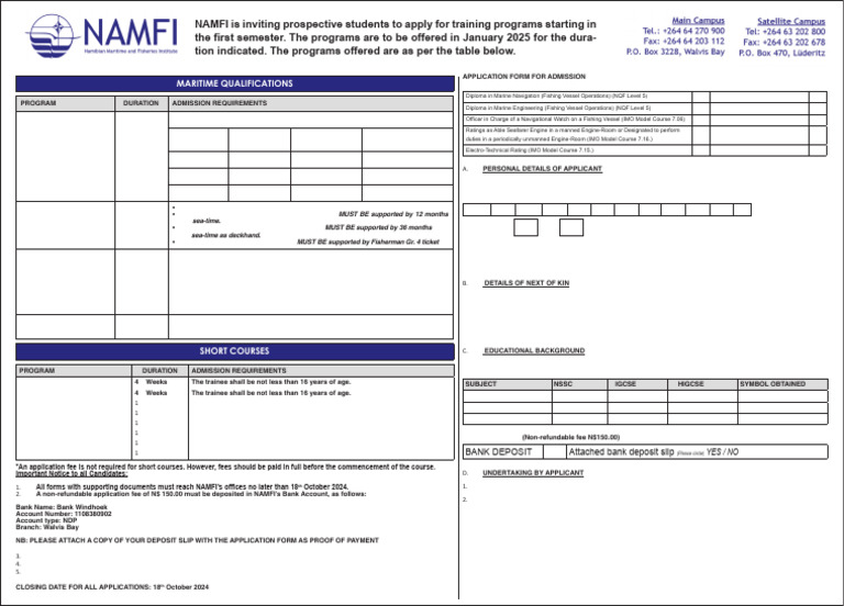 Namibia-Maritime-Fisheries 3218 19x7 | PDF | University And College ...