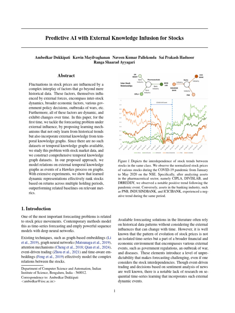 Predictive AI for Stock Forecasting | PDF | Forecasting | Time Series