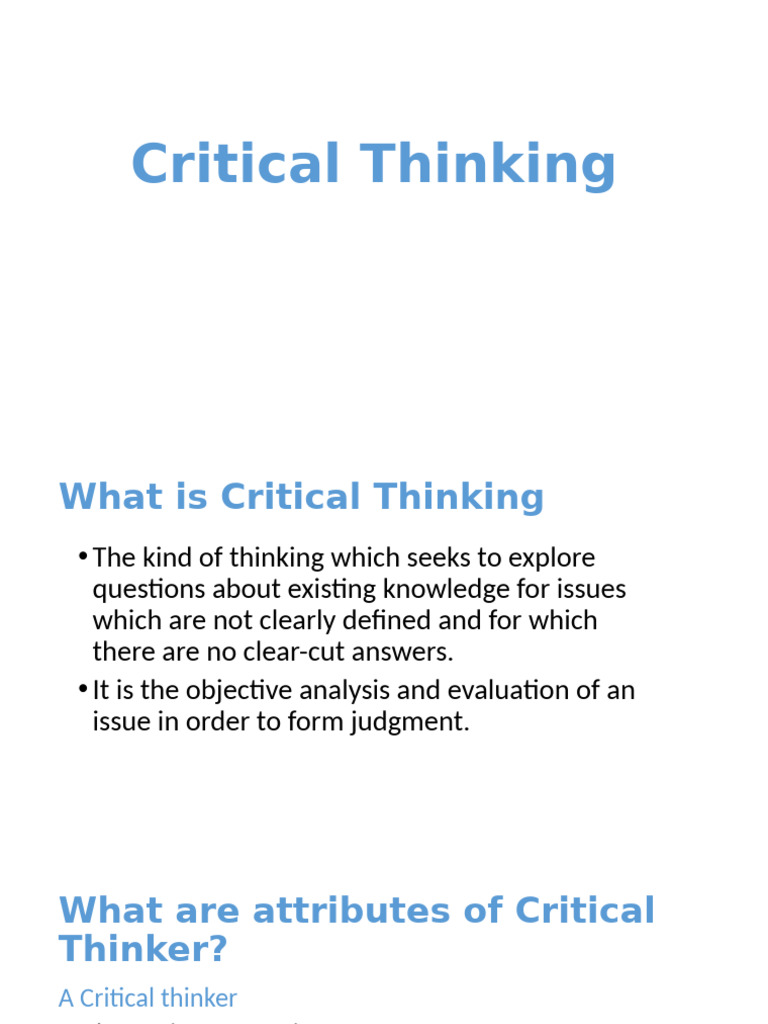 Topic 2 Critical Thinking Pdf Argument Logical Consequence