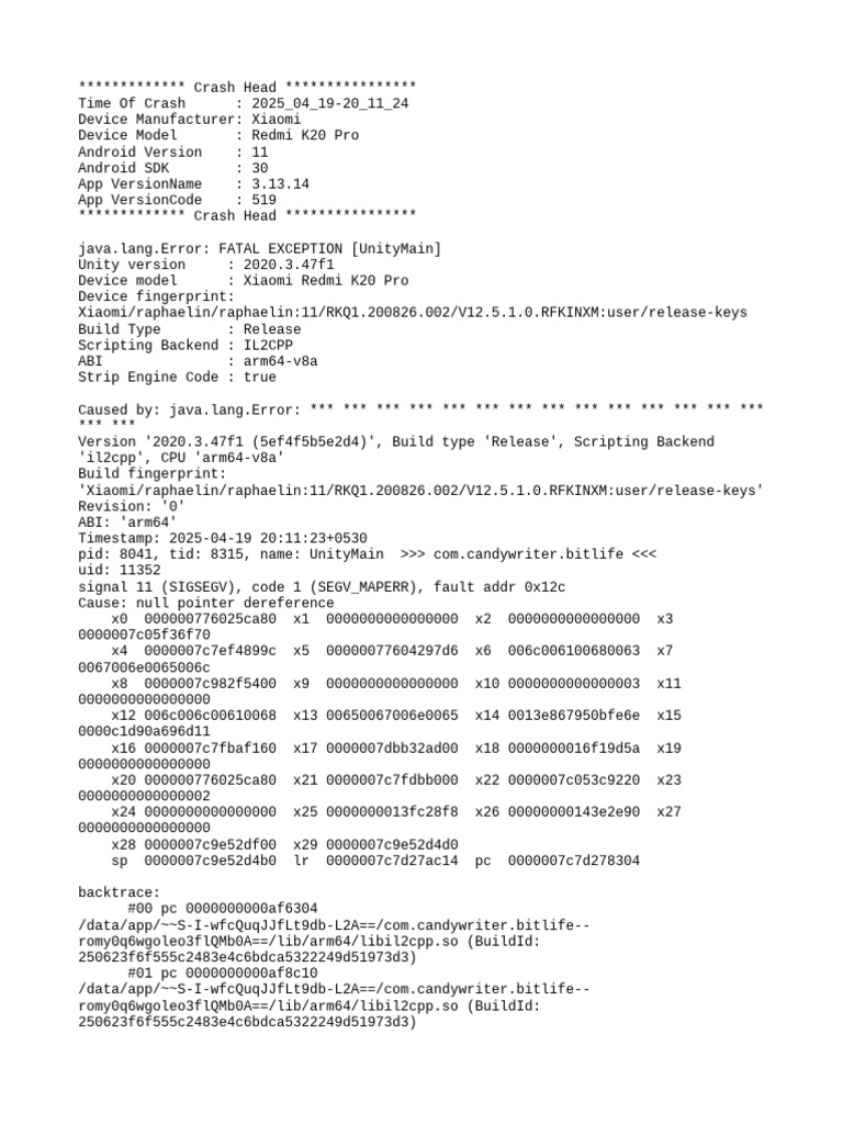Mod Menu Crash 2025 04 19-20 11 24 | PDF | Personal Digital Assistant ...