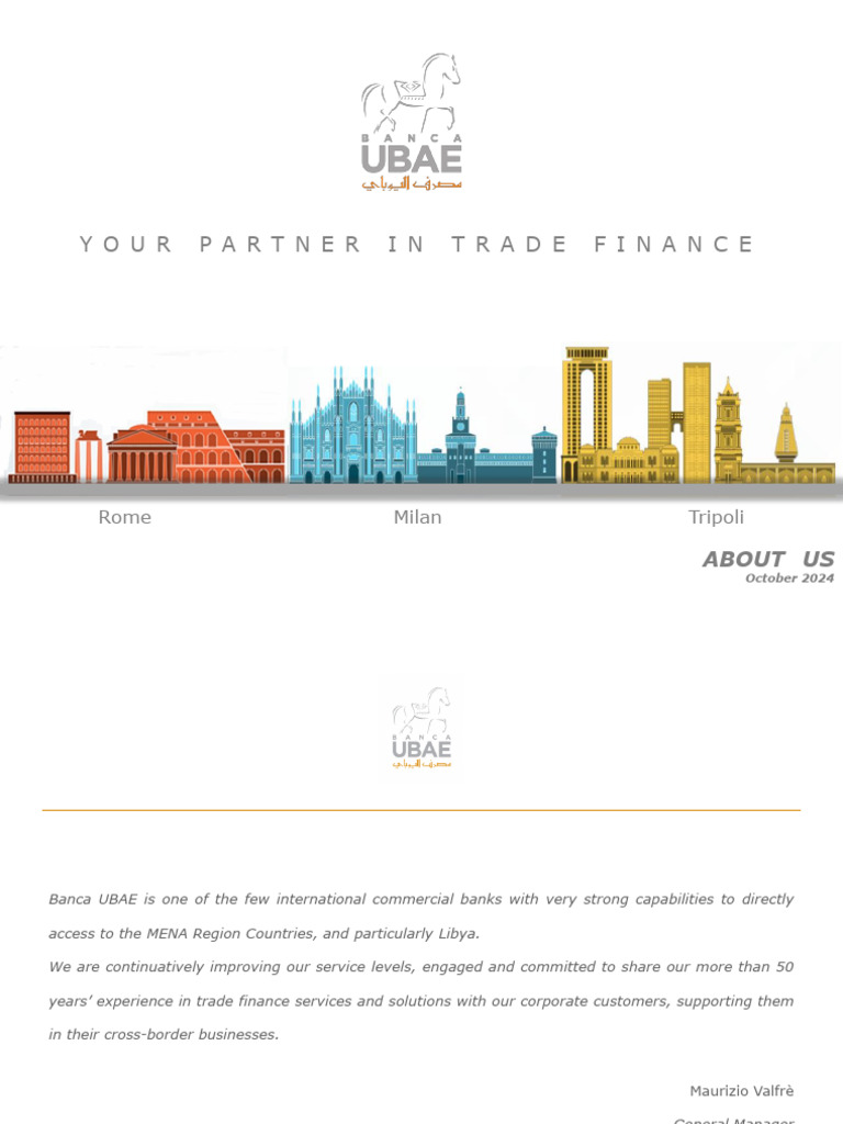 Banca UBAE: Trade Finance Solutions | PDF | Factoring (Finance) | Trade