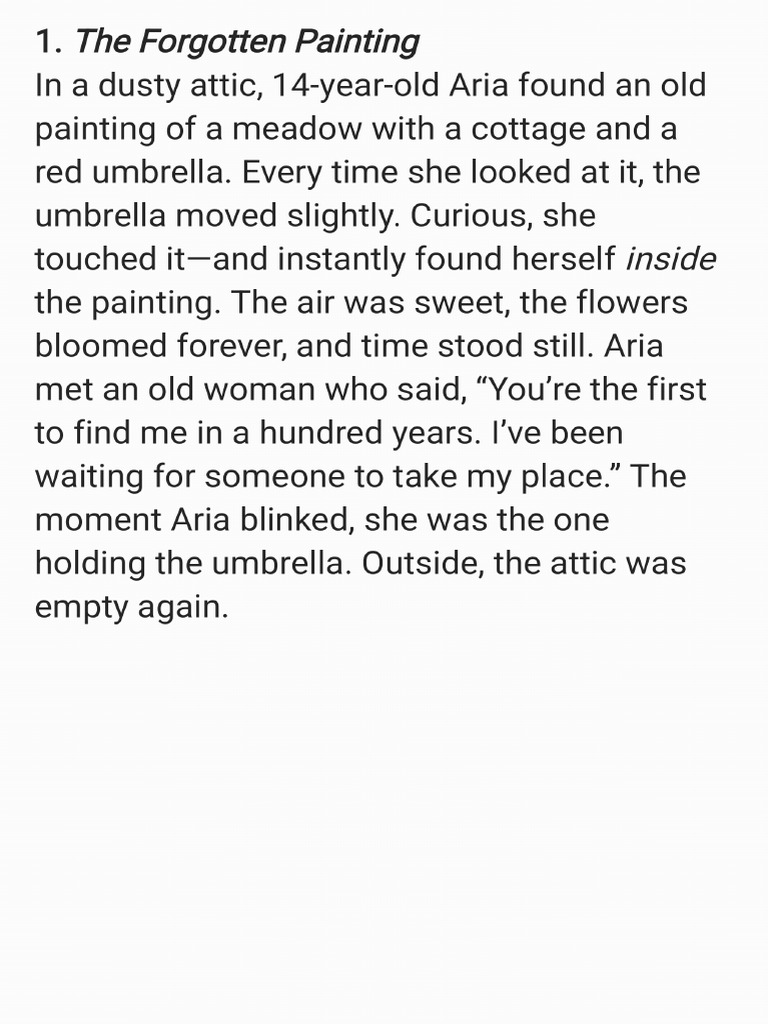 The Forgotten Painting Pdf