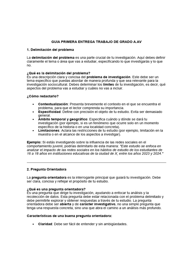 Guía para la Primera Entrega de Grado | PDF | Red social | Conocimiento