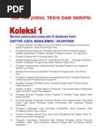 Download DatabaseKoleksiJudulTESIS-SKRIPSIPERDES2009 by Jamaludin Saputra SN85584475 doc pdf