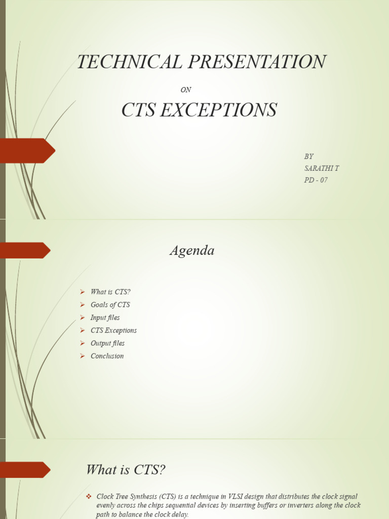 CTS Exceptions in VLSI Design | PDF | Computing | Electronic Design