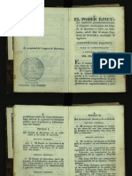 Facsimil de La Constitucion Politica de Queretaro 1825
