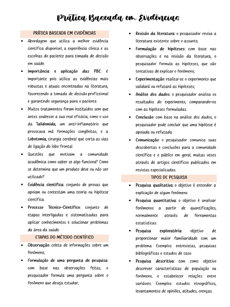 Resumo PBE e BI | PDF