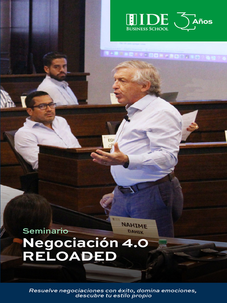 Seminario de Negociación 4.0 en Ecuador | PDF | Aprendizaje | Cognición