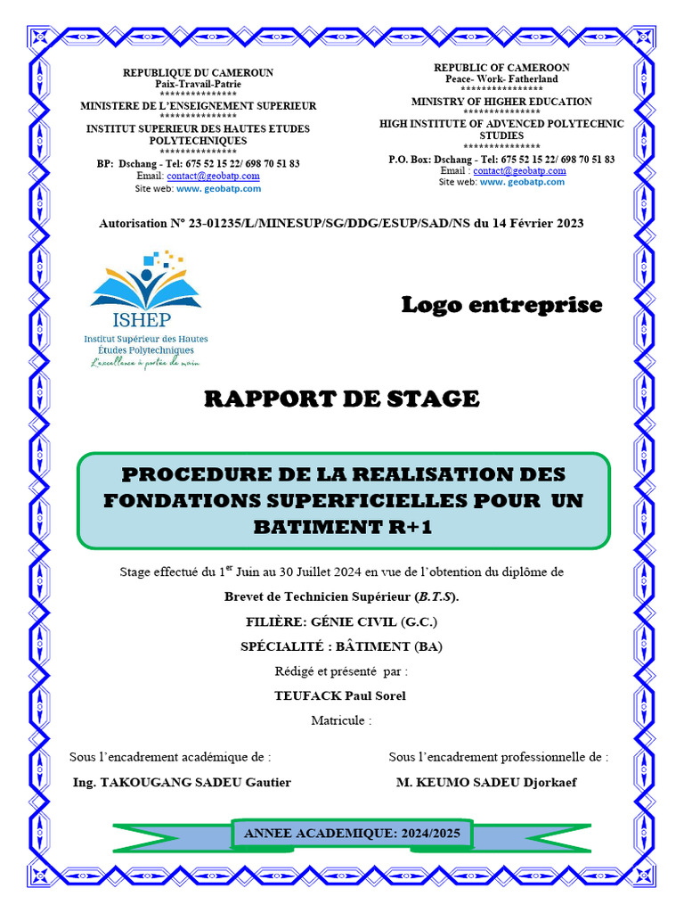 Réalisation des Fondations Superficielles | PDF | Enseignement ...