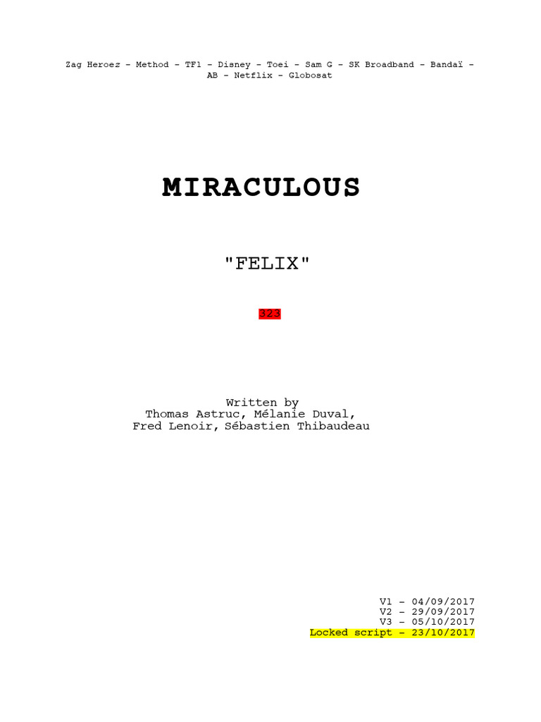 Felix Episode Script Summary | PDF